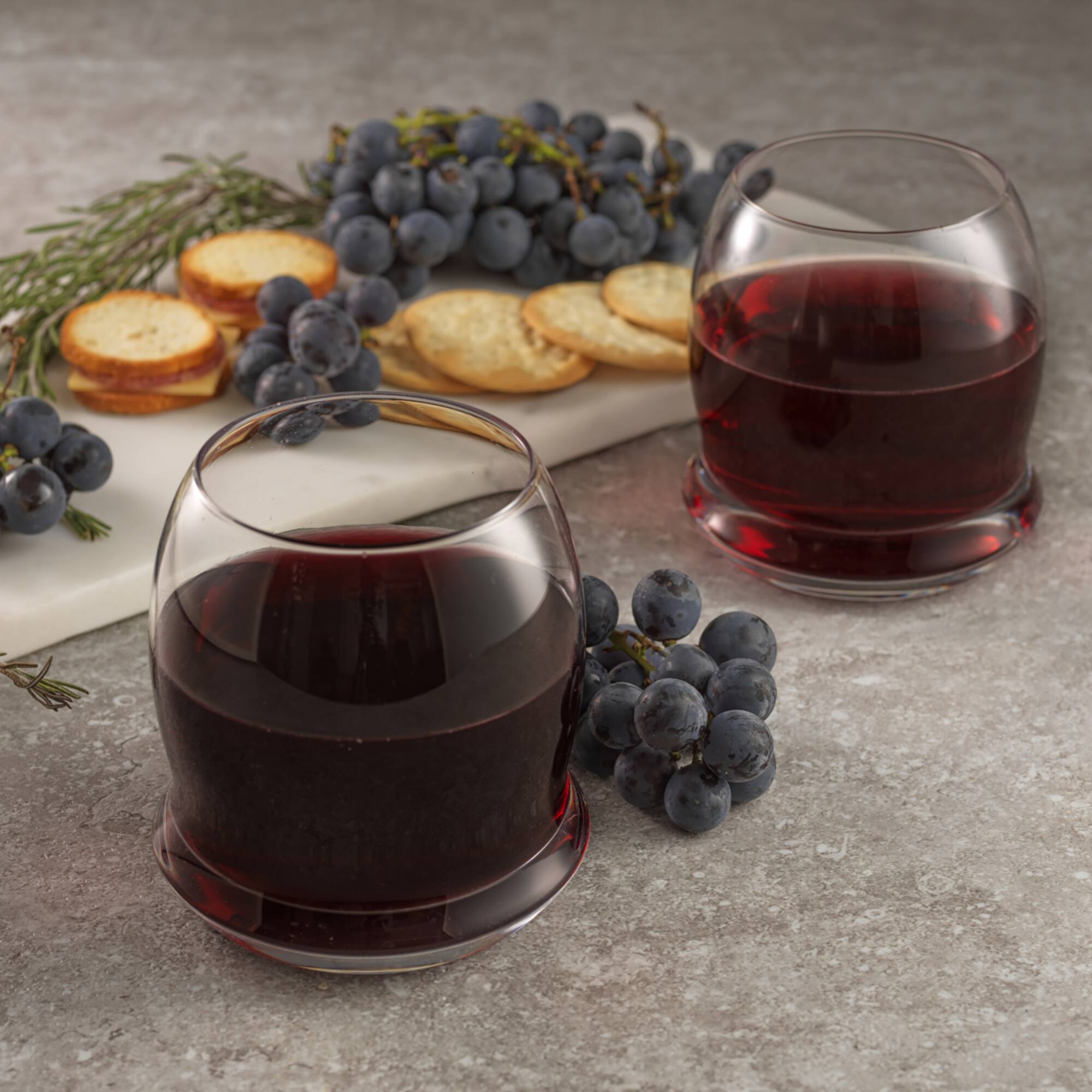 JoyJolt® Cosmos Crystal Stemless Wine Glasses, 4ct.